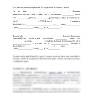 CONTRATO DE COMPROMISSO PARTICULAR DE COMPRA E VENDA